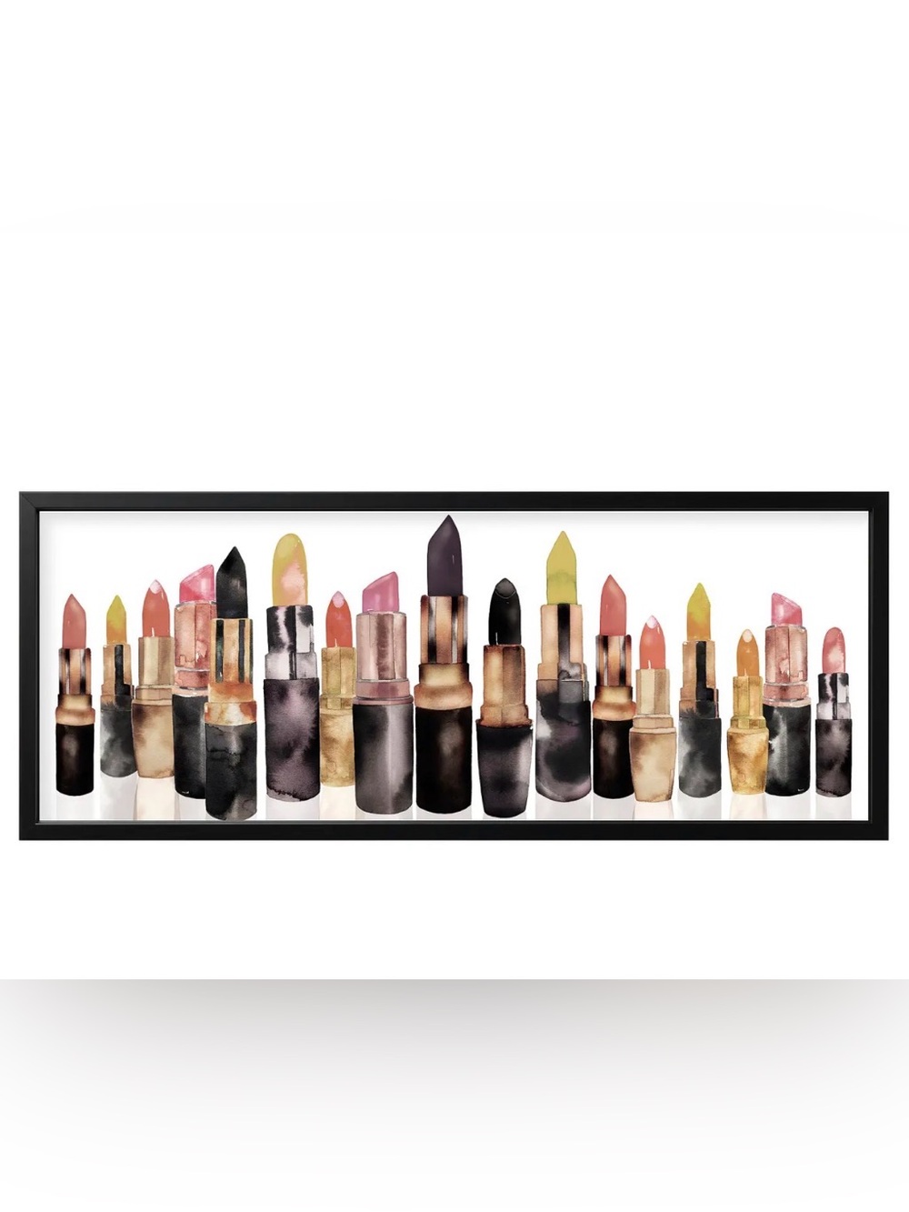 NEW IKEA BJÖRKSTA “Lipstick Collection” Canvas 55x22" Wall Art 💄